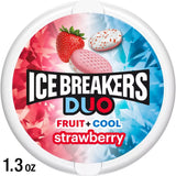 Ice Breakers Duo Fruit & Cool Strawberry Sugarfree Mints 1 X 36g Tub 1.3 Oz (Pack of 192)