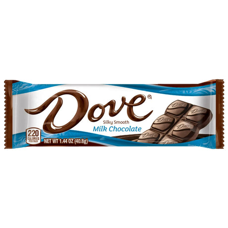 Dove Chocolate - Silky Smooth Milk Chocolate Bar 1.44 oz (Pack of 216)
