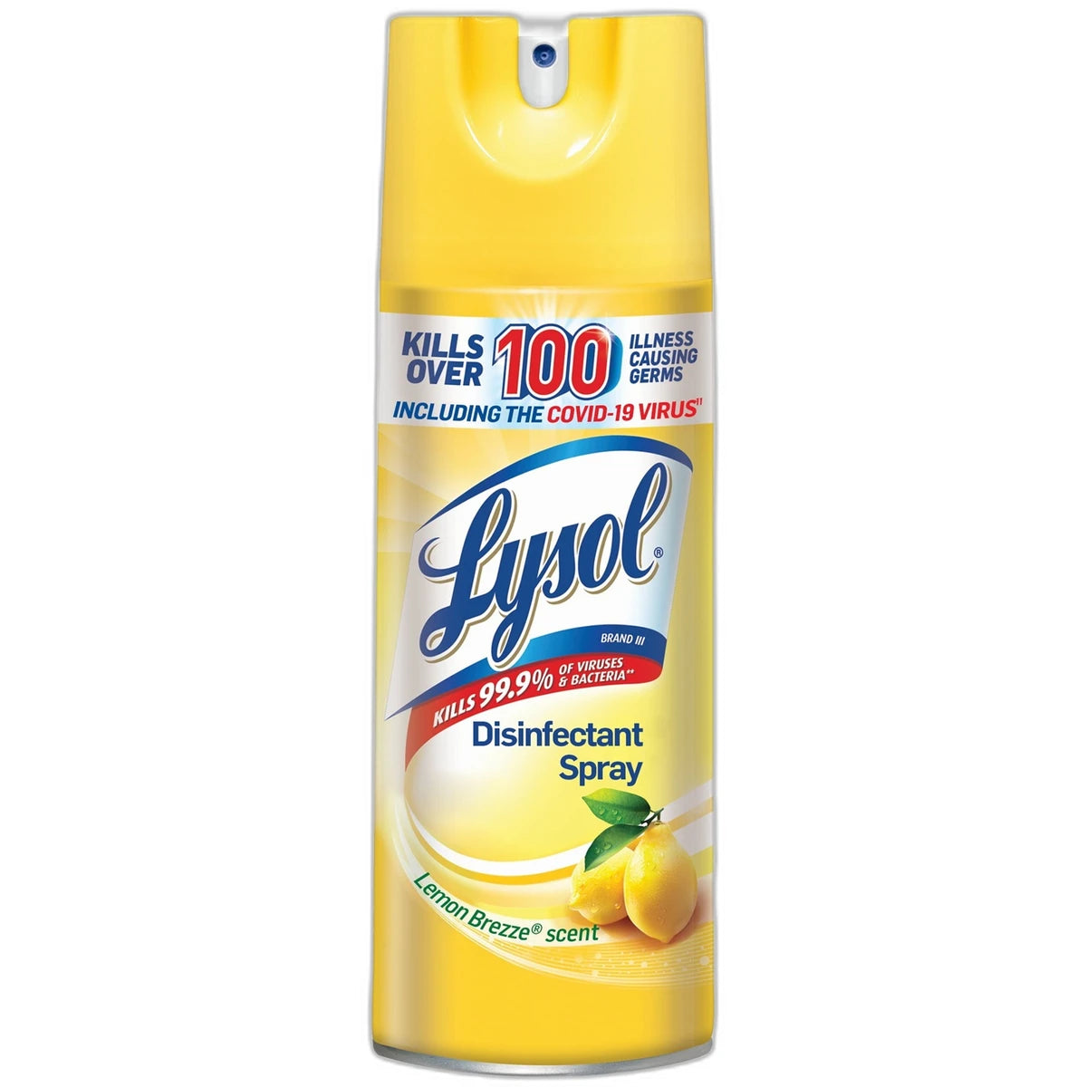 Lysol Disinfectant Spray Lemon Breeze Scent 19Oz (Pack of 12)