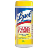 Lysol Disinfecting Wipes Citrus Scent35 Wipes 27.04oz (Pack of 12)