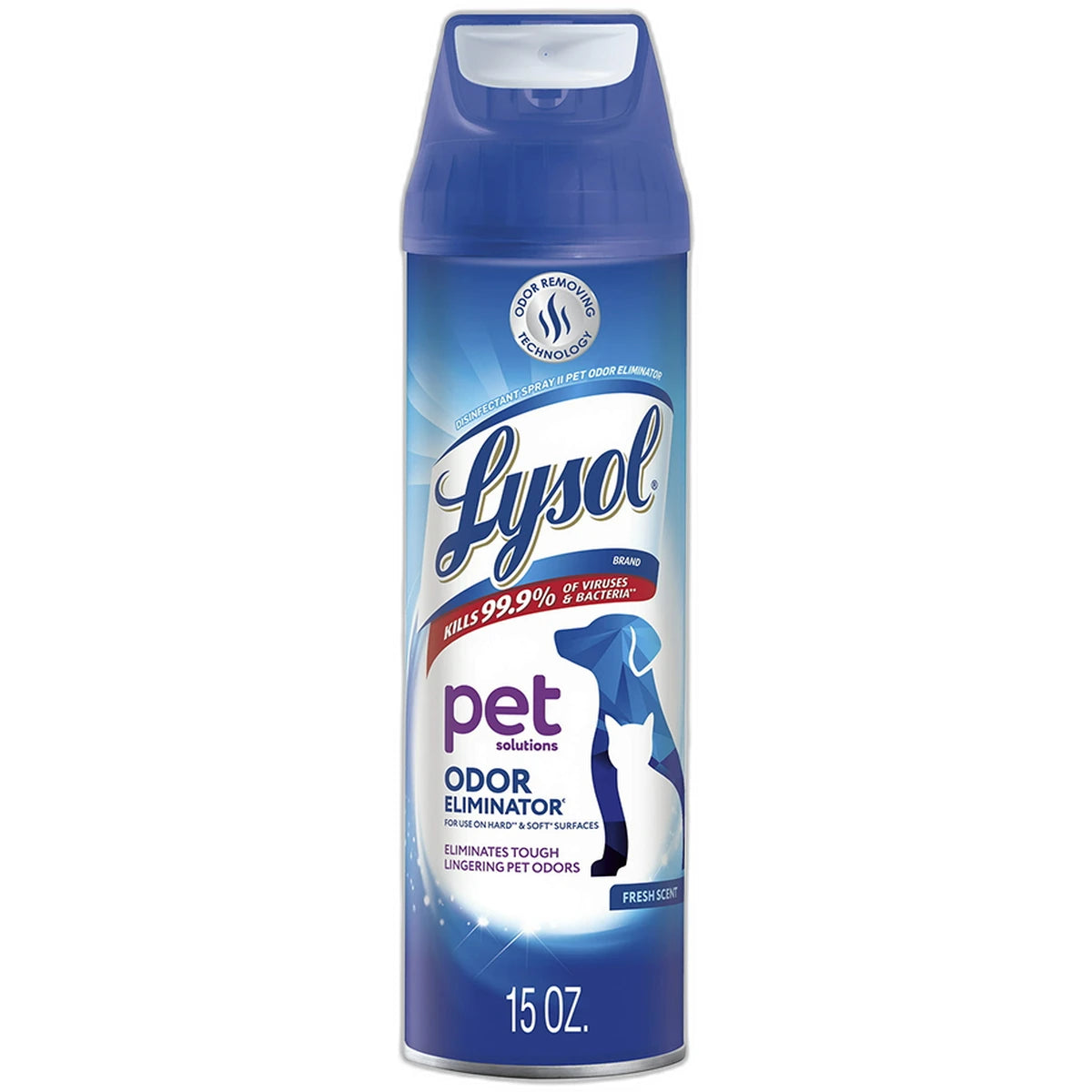 Lysol Pet Solutions Odor Eliminator Fresh Scent 15Oz (Pack of 12)