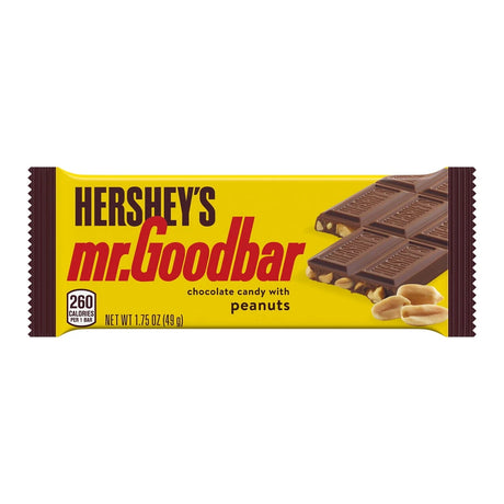 Hershey's Mr. Goodbar Chocolate with Peanuts Full Size Candy Bar - 1.75 Oz (Pack of 432)