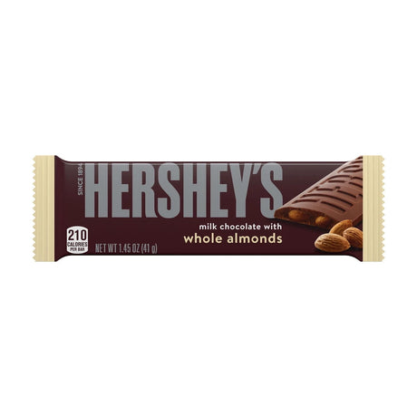 Hershey's Milk Chocolate with Almonds Candy Bar 1.45 Oz (Pack of 432)