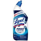 Lysol Toilet Bowl Cleaner Gel For Cleaning and Disinfecting Stain Removal 24Oz (Pack of 9)