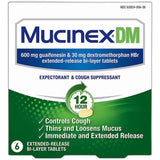 Mucinex Dm 12 Hour Expectorant And Cough Suppressant Tablets 0.07Oz (Pack Of 24)