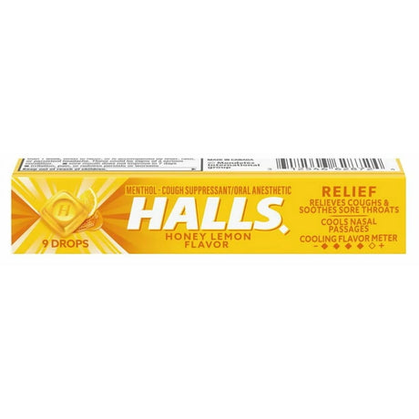 Halls Stick Honey-Lemon 9 Pc (Pack of 480)