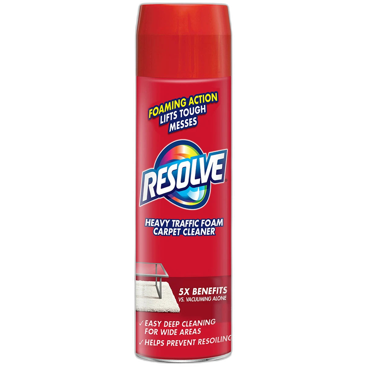 Resolve High Traffic Foam Carpet Cleaner 22Oz (Pack of 12)