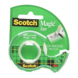 3M Scotch Magic Transparent Tape 0.5in x 450in 1.12Oz (Pack of 144)