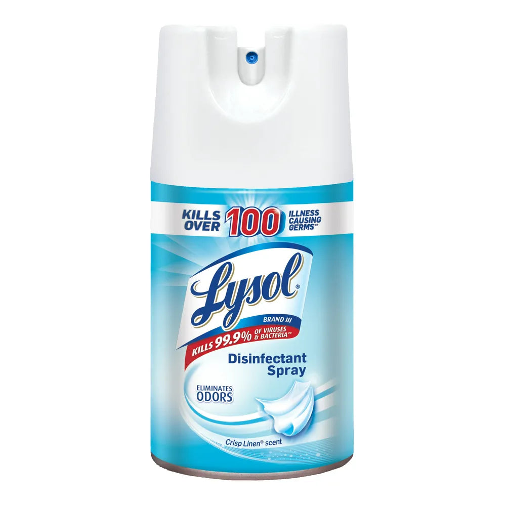 Lysol Crisp Linen Scent Disinfectant Spray 6Oz (Pack of 12)