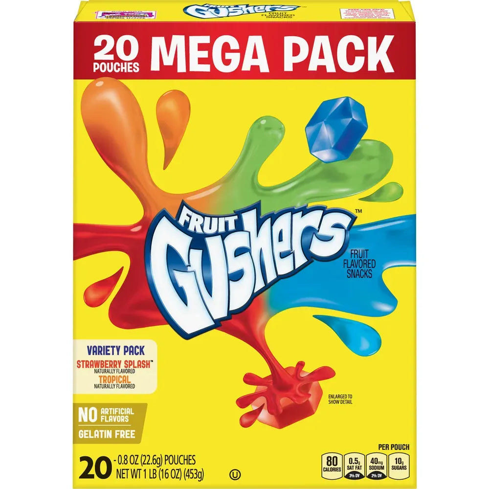Fruit Gushers Strawberry Tropical 0.8 Oz (Pack Of 6)