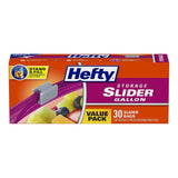Hefty 1 Gallon Slider Storage Bags (Pack Of 9)