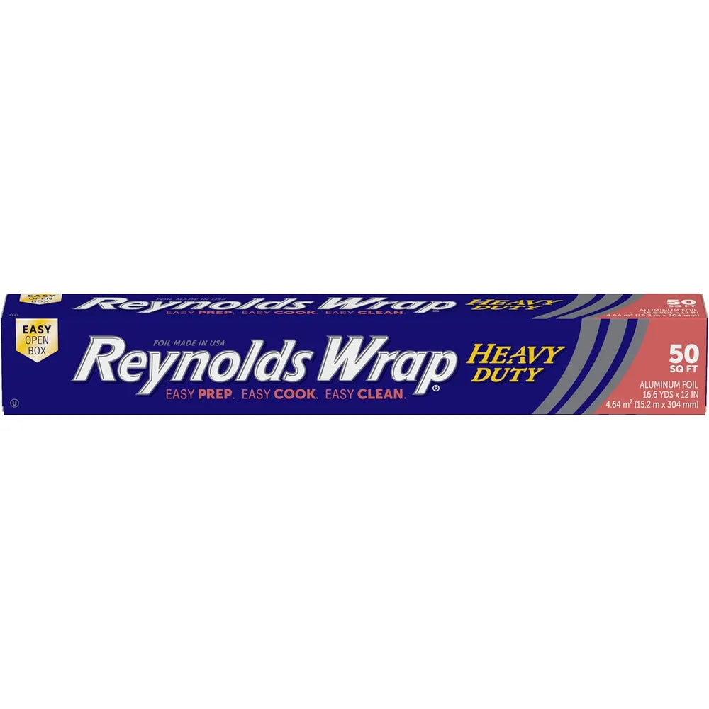 Reynolds Wrap Heavy Duty Aluminum Foil Thick And Durable 50 Sq Ft (Pack Of 35)