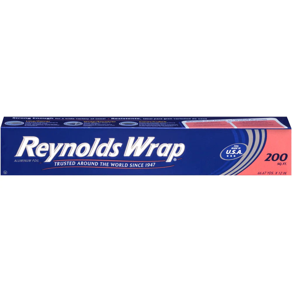 Reynolds Wrap Quality Aluminum Foil1 Roll 32oz (200 sq ft) (Pack of 12)
