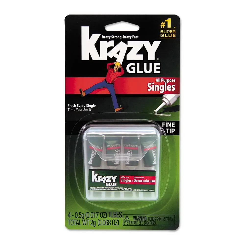 Elmers Instant Krazy All Purpose Glue Liquid Single Use Tubes 0.07Oz (Pack Of 48)