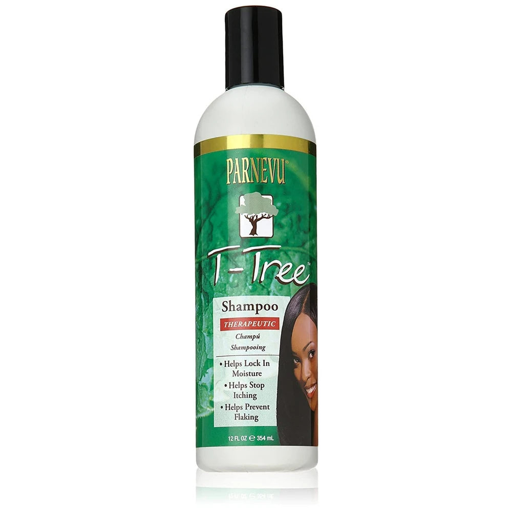 Parnevu T-Tree Therapeutic Hair Shampoo Helps Stop Itching (Pack of 6) 12 Oz