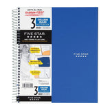 Five Star Wirebound 3-Subject Notebook College Ruled Color Choice Will Vary 15.7oz (11195) (Pack of 6)