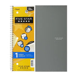 Mead Five Star 1 Subject College Ruled Notebook 100 Sheets 15.3oz (Pack of 6)