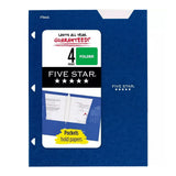 Mead Five Star 4 Pocket Paper Folder Assorted Colors 8oz (Pack of 48)