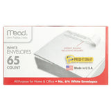 Mead Press-It Seal-It White Envelopes 65 Count 0.4Oz (Pack Of 24)