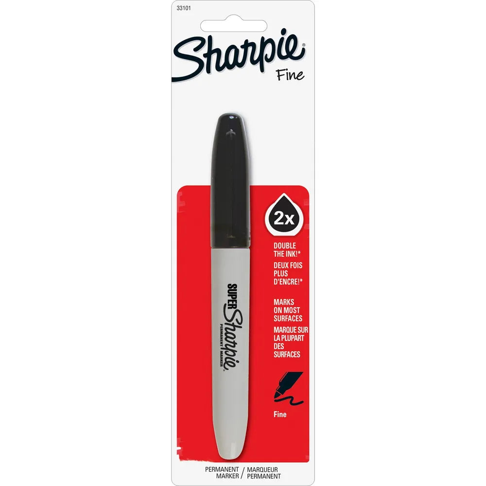 Sanford Sharpie Permanent Black Marker Fine Tip1 Ea 8.6oz (Pack of 48)