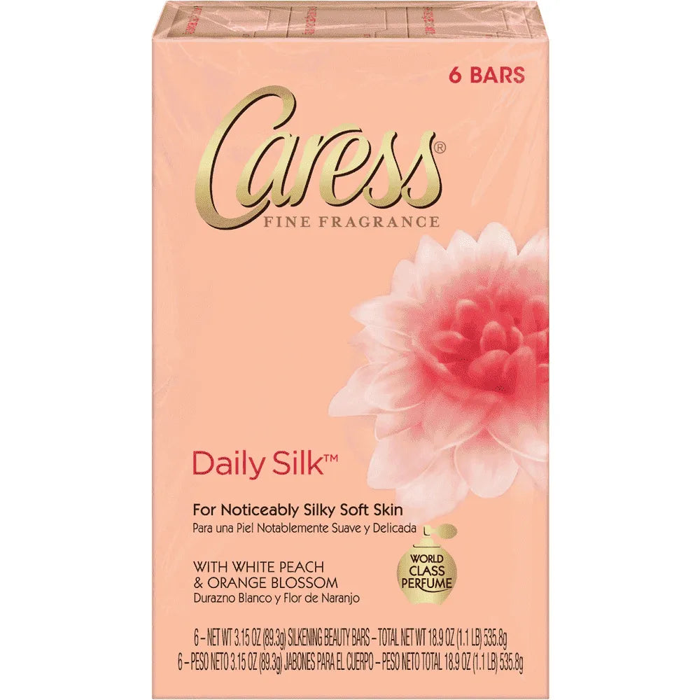 Caress Beauty Bar Soap Daily Silk 6 Bars 18.90Oz (Pack of 6)