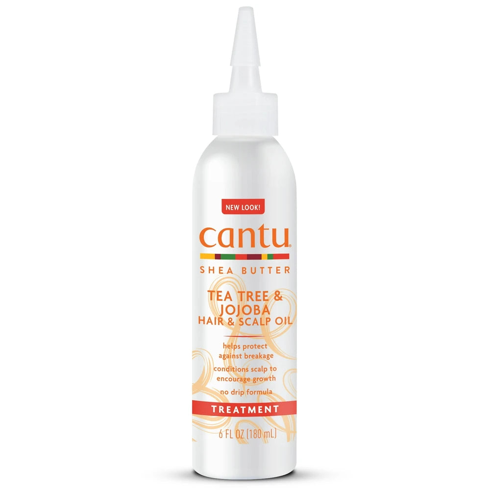 Cantu Shea Butter Tea Tree & Jojoba Hair & Scalp Oil No-Drip Formula (Pack of 12) 6 Fl. Oz
