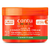 Cantu Leave in Conditioning Cream with Shea Butter for Natural Hair 12 Fl. Oz (Pack of 12)