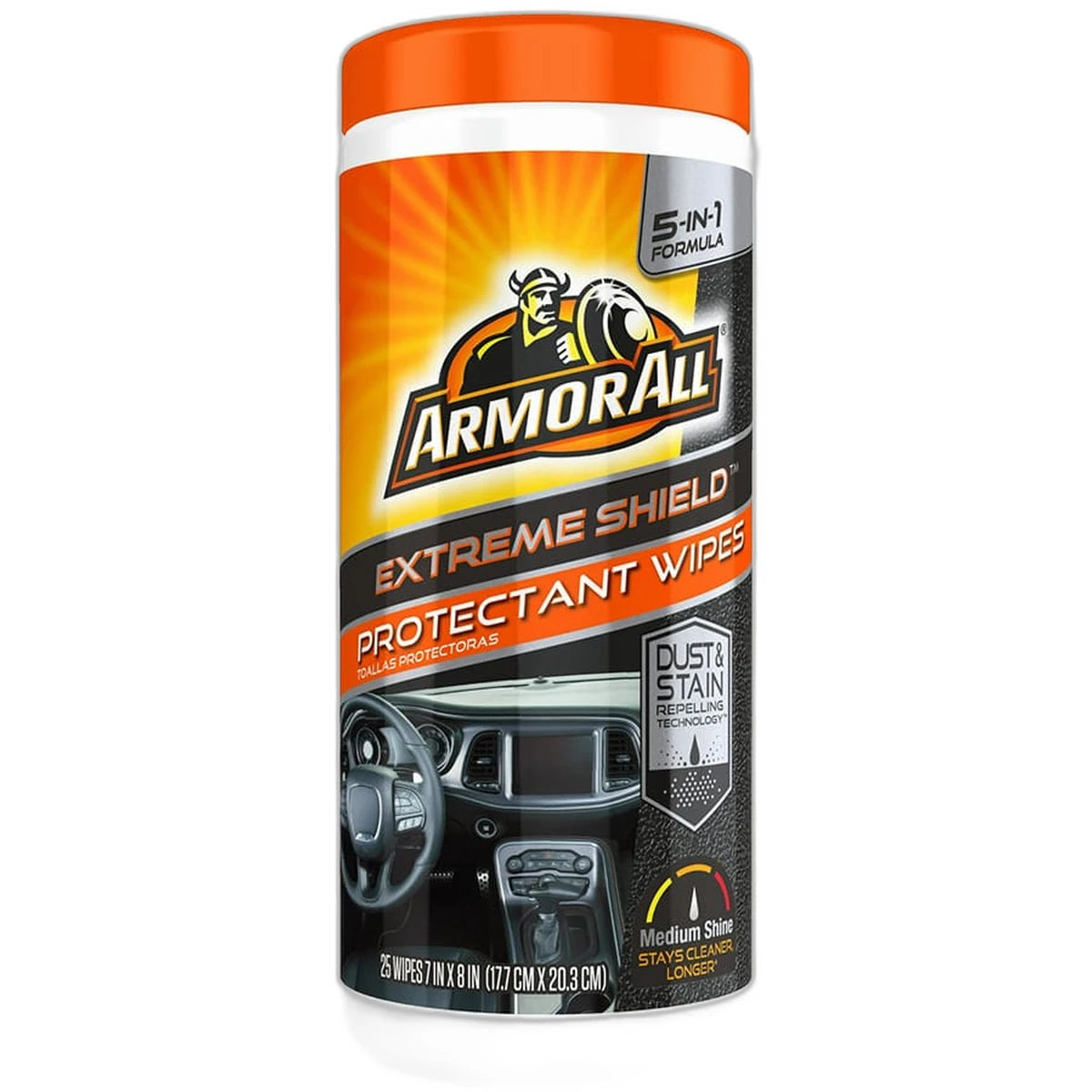 Armor All Extreme Shield Plus Protectant Wipes 8.8Oz (Pack of 6)