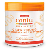Cantu Shea Butter Grow Strong Strengthening Treatment with Almond Oil (Pack of 12) 6 Oz