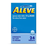 Aleve Pain Relief Naproxen Sodium 24 Tablets 1.28oz (Pack of 36)