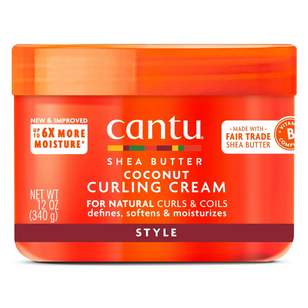 Cantu Natural Hair Coconut Curling Cream with Shea Butter - 12oz (Pack of 12)
