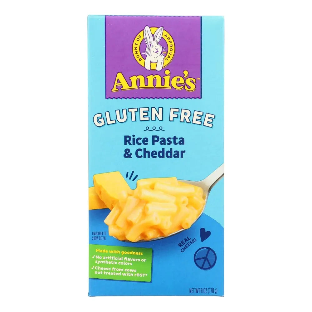 Annie`s Gluten-Free Rice Pasta &amp; Cheddar 6 oz (Pack of 12)