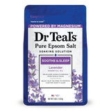 Dr Teal's Epsom Salt Magnesium Soak - Soothe & Sleep with Lavender - 48 Oz (Pack of 4)