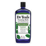 Dr Teal s Relax & Relief Foaming Bubble Bath with Pure Epsom Salt Eucalyptus & 34 Oz (Pack of 12)