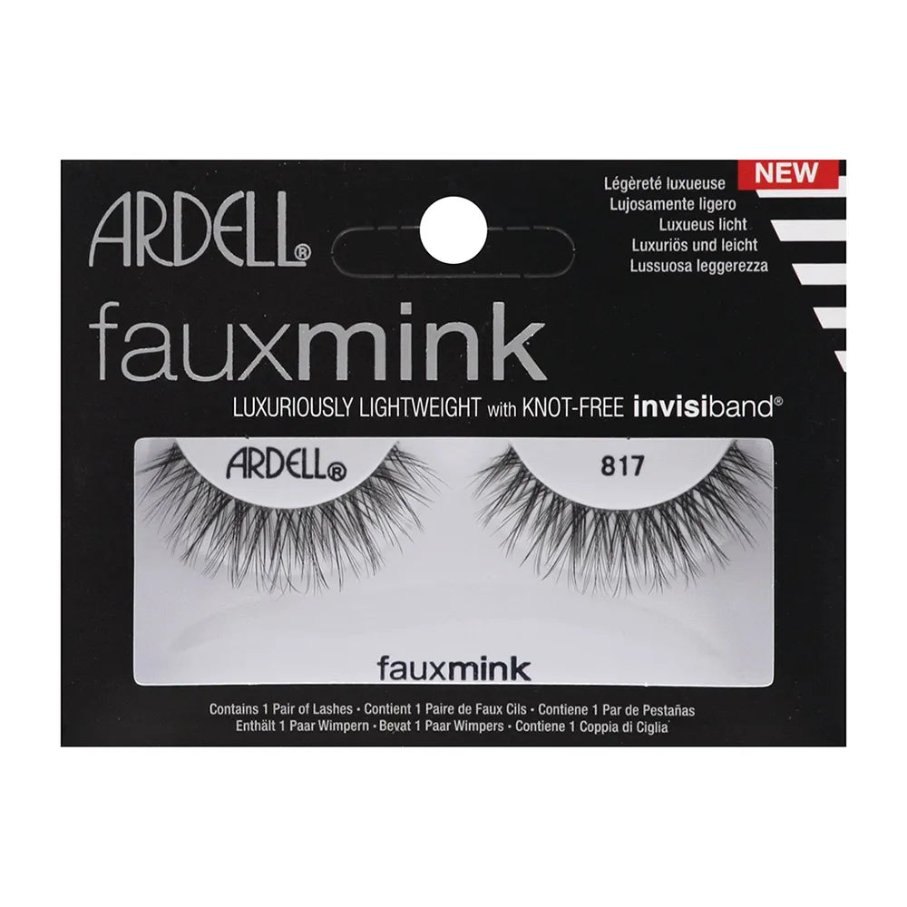 Ardell Faux Mink Strip Lashes Black #817 0.32Oz (Pack of 72)
