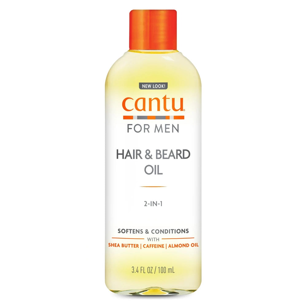 Cantu For Men Hair & Beard Oil (Pack of 12) 3.4 Fl. Oz