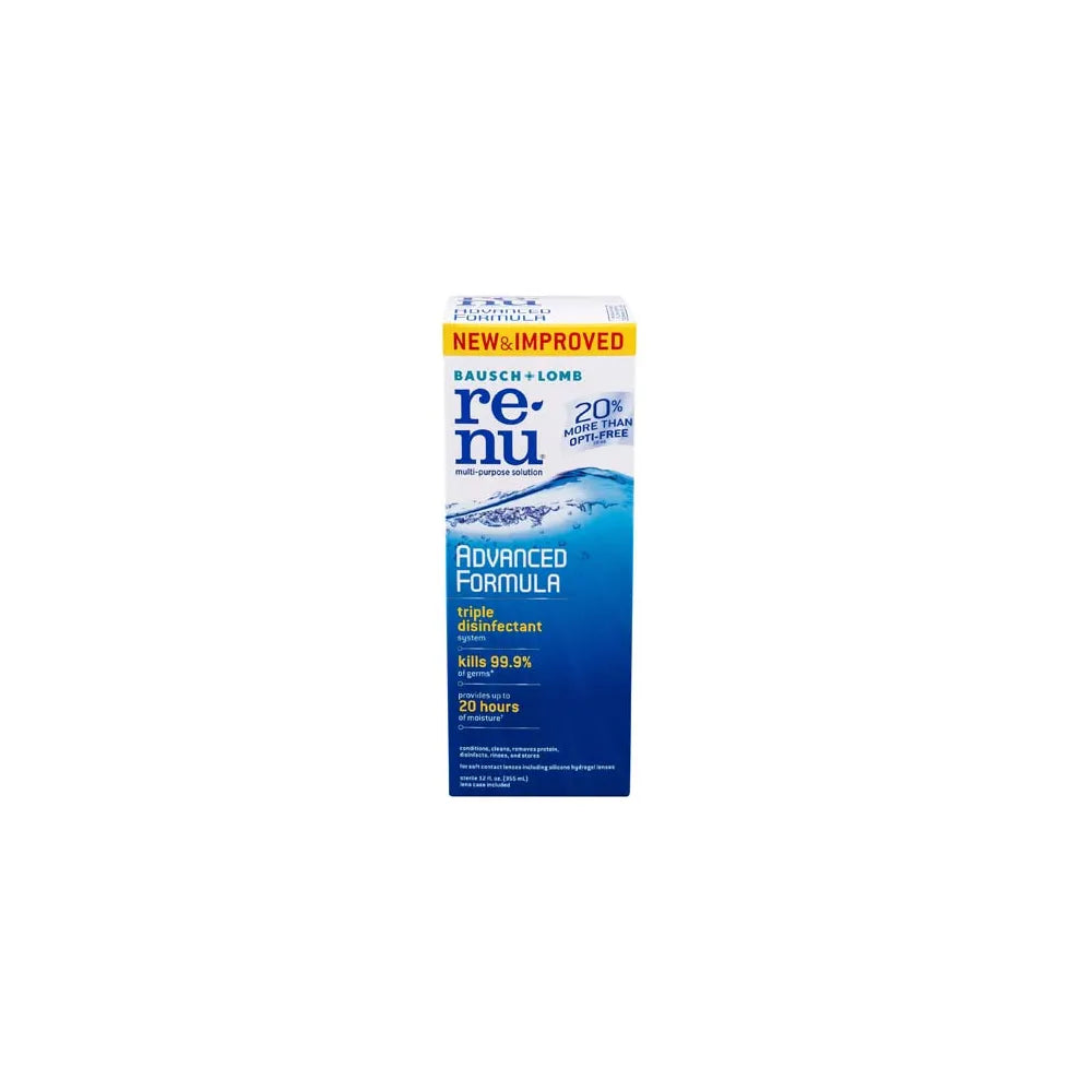 Renu Multi Purpose Contact Lens Cleaner Solution 12Oz (Pack of 24)