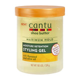 Cantu Moisture Retention Styling Gel with Flaxseed and Olive Oil 18.5 fl oz (Pack of 12)