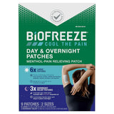 Biofreeze Day/Night Patch 9 Count 0.35Oz (Pack Of 24)