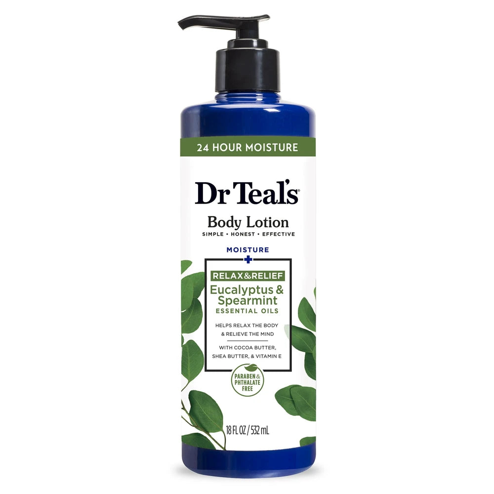 Dr Teal s Eucalyptus & Spearmint Body Lotion 18 fl oz. (Pack of 12)