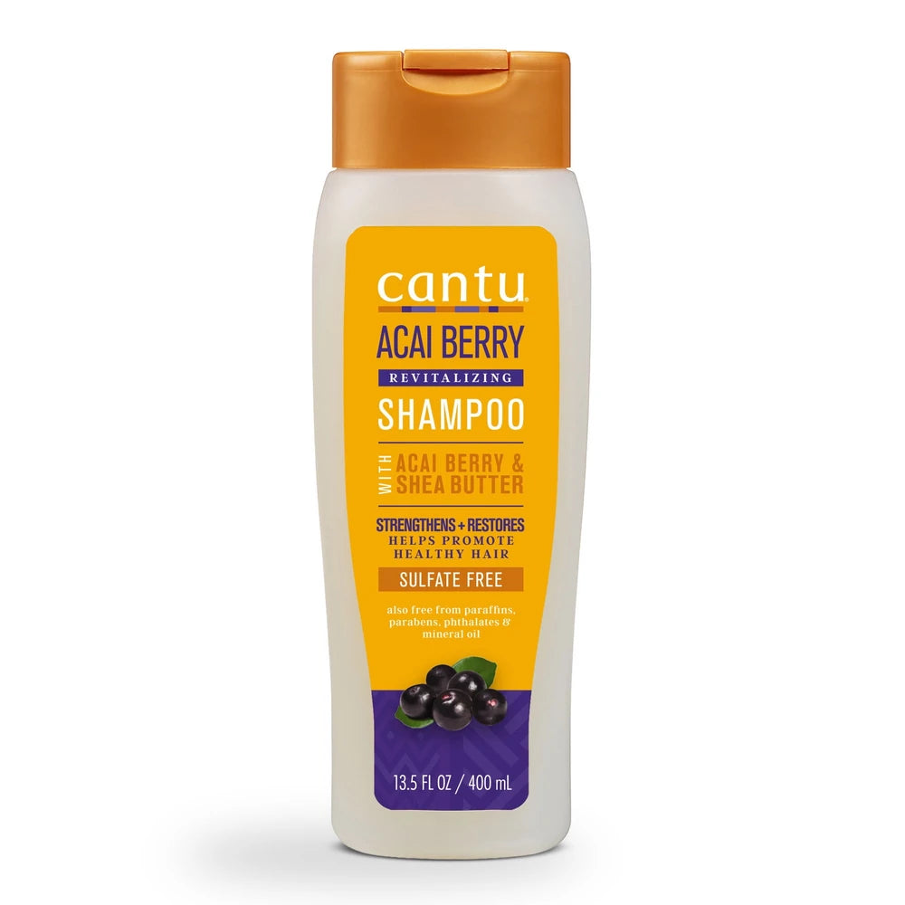 Cantu Revitalizing Shampoo with Acai Berry and Shea Butter (Pack of 12) 13.5 fl. Oz