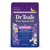 Dr Teal s Epsom Salt Magnesium Soak Sleep Blend with Melatonin Lavender & Cham 48 Oz (Pack of 4)
