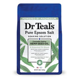 Dr Teal s Epsom Salt Magnesium Soak Cannabis Sativa Hemp Seed Oil 48 Oz (Pack of 4)