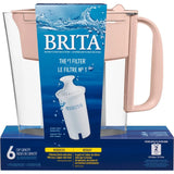 Brita Metro Water Filteration System Pitcher 6 Cup Pink(colours may vary) 21.92oz (Pack of 2)