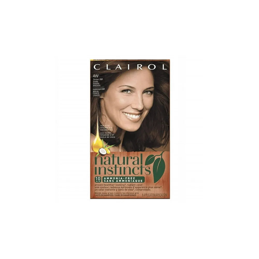 Clairol Natural Instincts 4W Dark Warm Brown 1 Ea (Pack of 12)