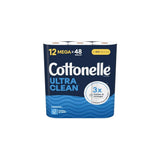 Cottonelle Ultra Cleancare Toilet Paper 12 Rolls 0.06Oz (Pack Of 4)