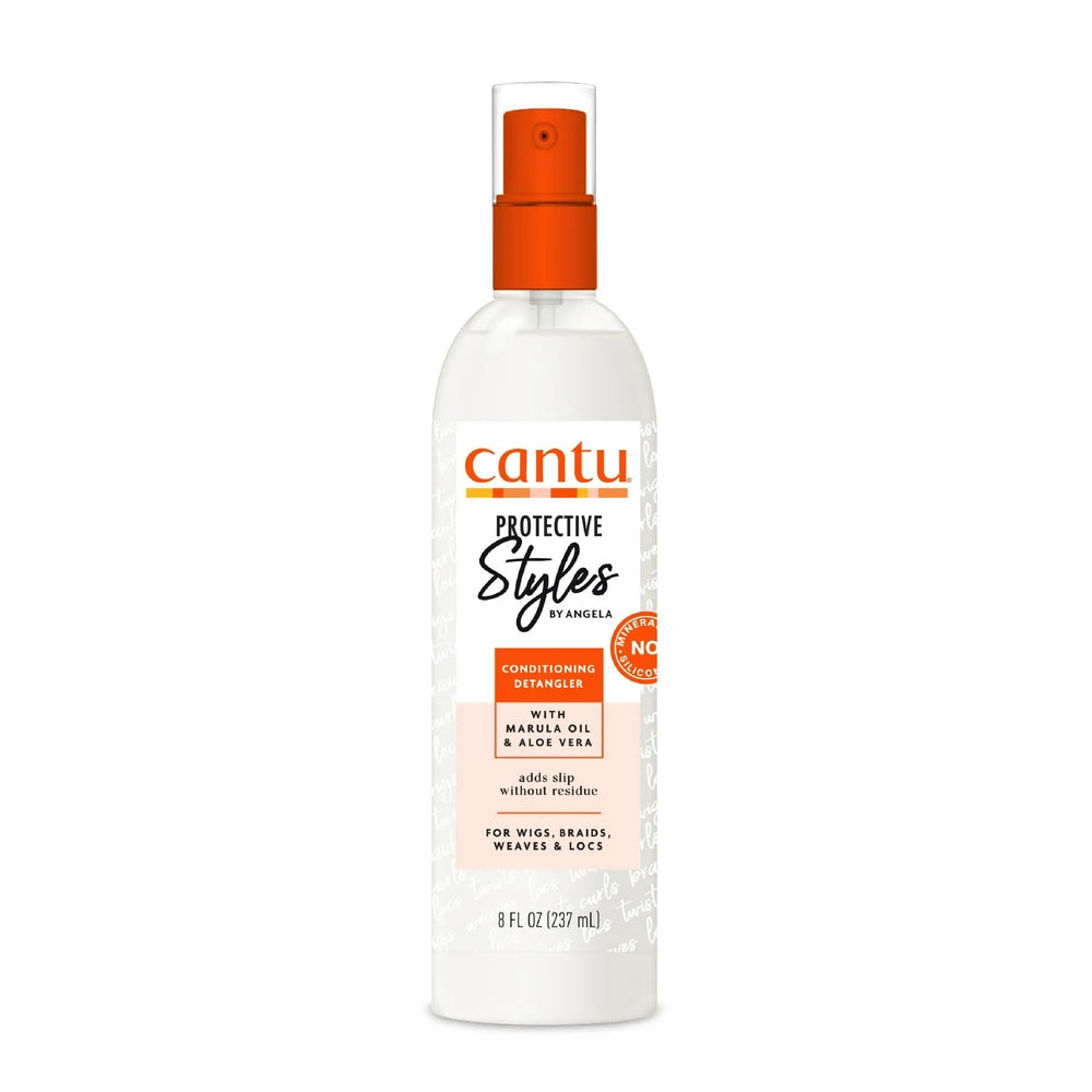 Cantu Protective Styles by Angela Conditioning Detangling Spray 8 fl oz (Pack of 12)