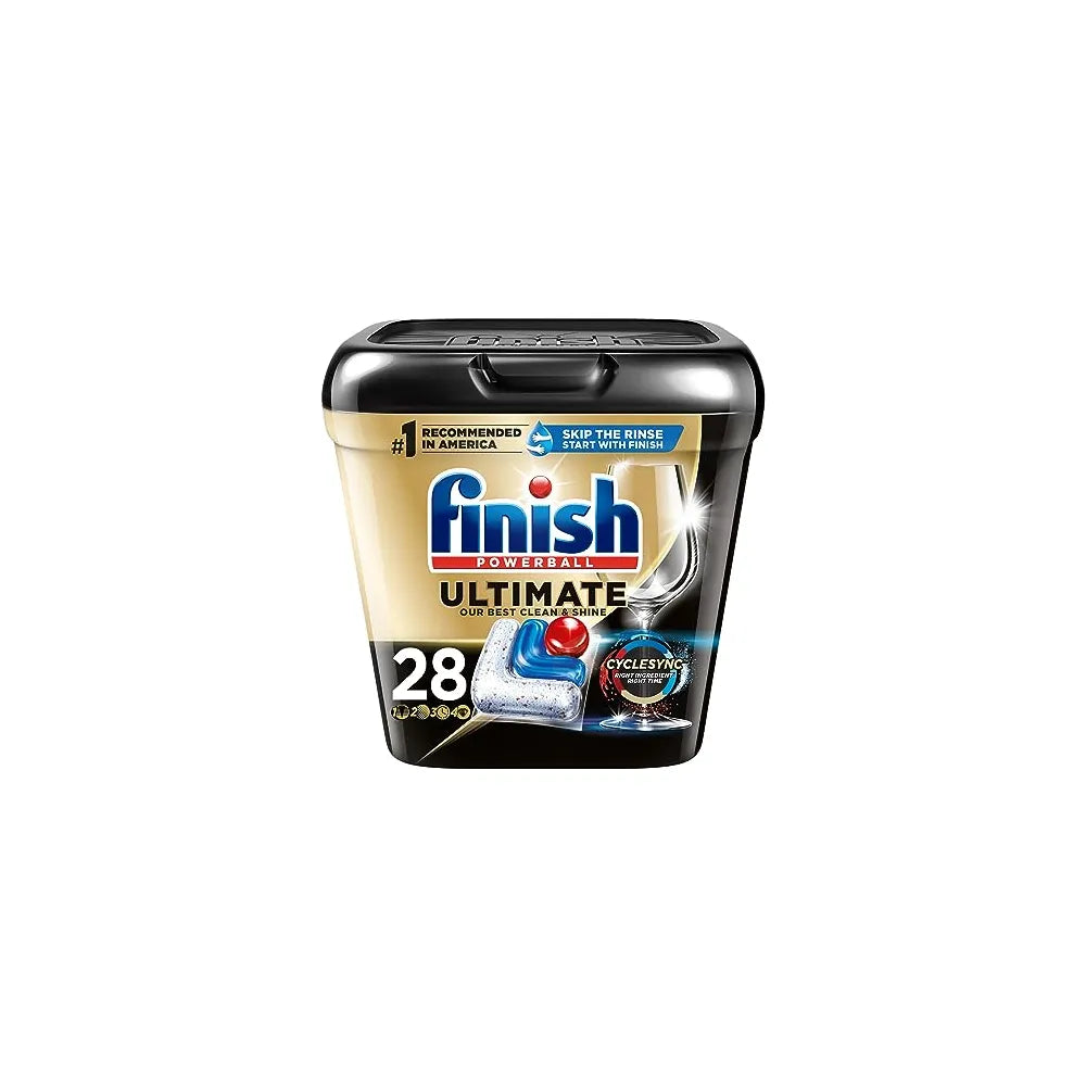 Finish Ultimate Dishwasher Tabs 28 Count 1.11Oz (Pack Of 6)