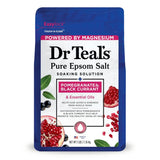 Dr Teal s Epsom Salt Magnesium Soak Pomegranate Oil & Black Currant 48 Oz (Pack of 4)