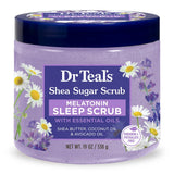 Dr Teal’s Shea Sugar Sleep Scrub with Melatonin Lavender & Essential Oils 19 oz (Pack of 12)